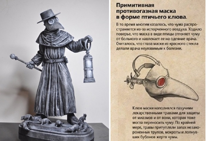 Почему врачи во время бубонной чумы носили костюм с маской-клювом Почему врачи во время бубонной чумы носили костюм с маской-клювом