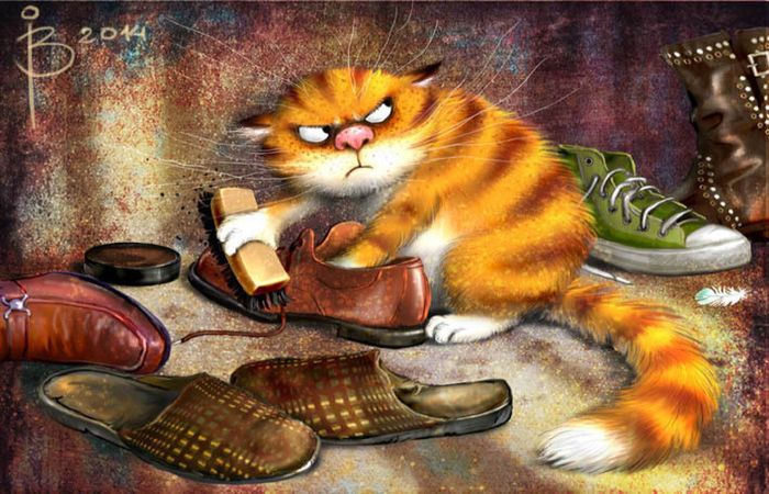 Синие мурлыки от российской художницы Синие мурлыки от российской художницы