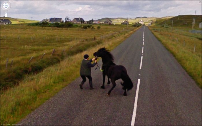 Странные фотографии с Google Street. Часть 2
