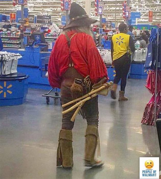 Странные посетители супермаркета Walmart