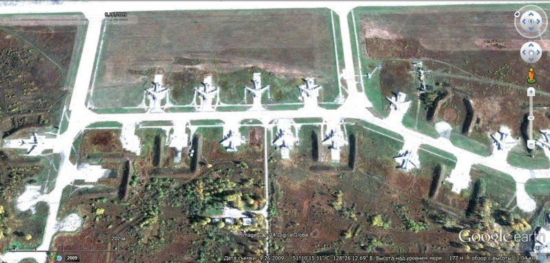 Российские стратегические ядерные силы и средства ПРО на снимках Google Earth (26 фото) Российские стратегические ядерные силы и средства ПРО на снимках Google Earth (26 фото)