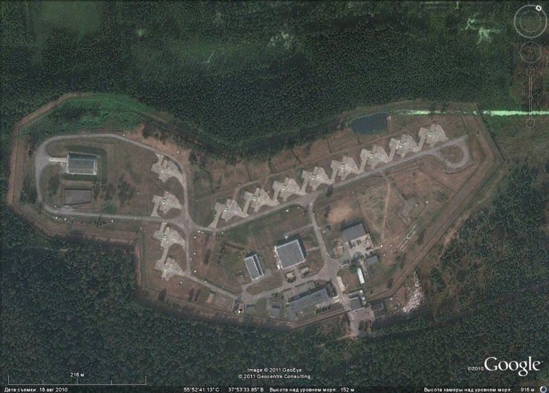 Российские стратегические ядерные силы и средства ПРО на снимках Google Earth (26 фото) Российские стратегические ядерные силы и средства ПРО на снимках Google Earth (26 фото)