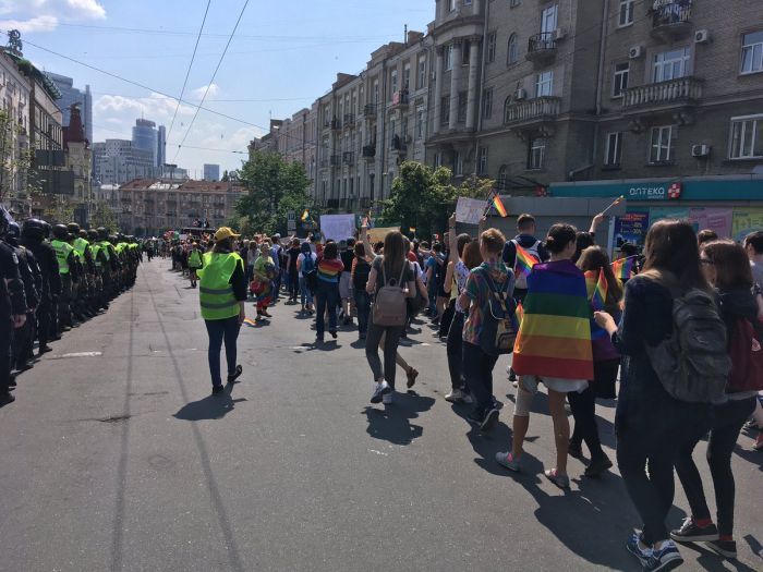 В Киеве прошел «Марш равенства» представителей ЛГБТ