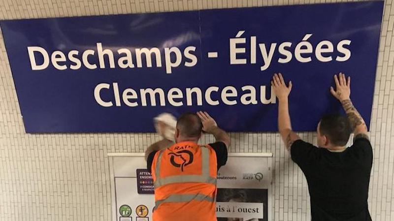 В Париже, в честь победы на ЧМ-2018 были переименованы станции метро В Париже, в честь победы на ЧМ-2018 были переименованы станции метро