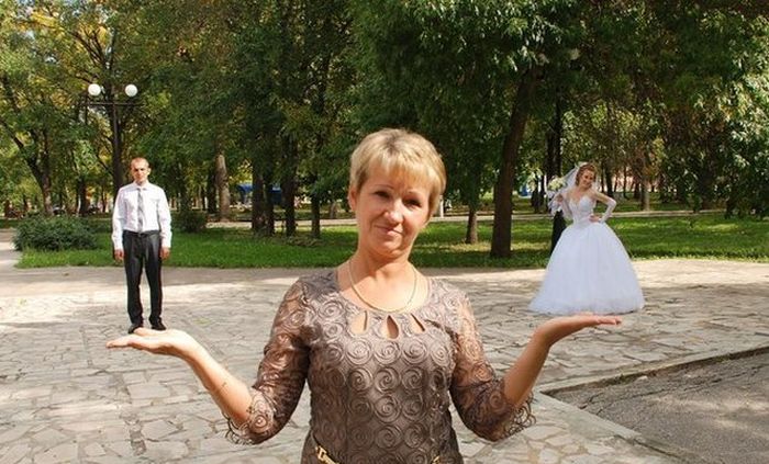 Странные свадебные фотографии