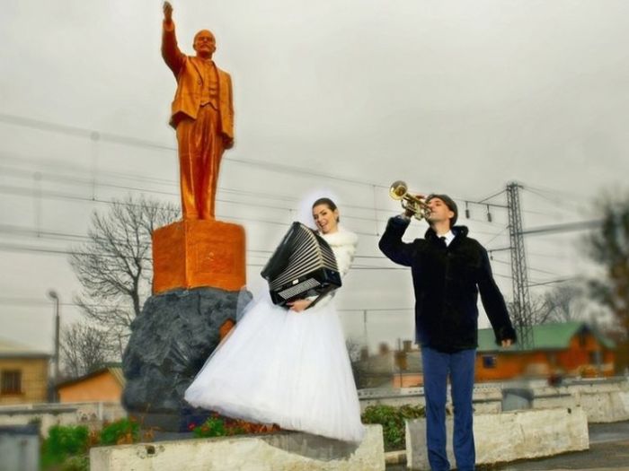 Странные свадебные фотографии