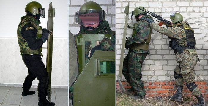Российский штурмовой щит - Забор
