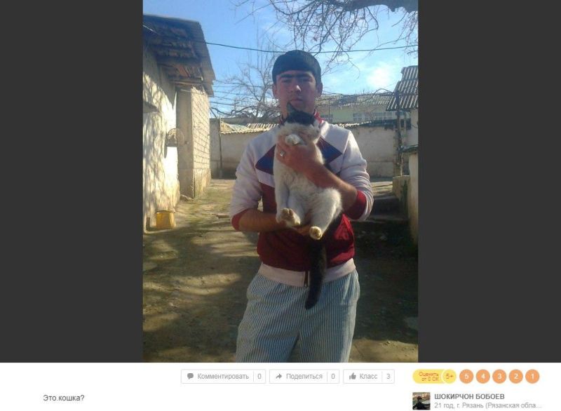 Шокирчон Бобоев из 'Одноклассников' и его загадочные подписи к фото