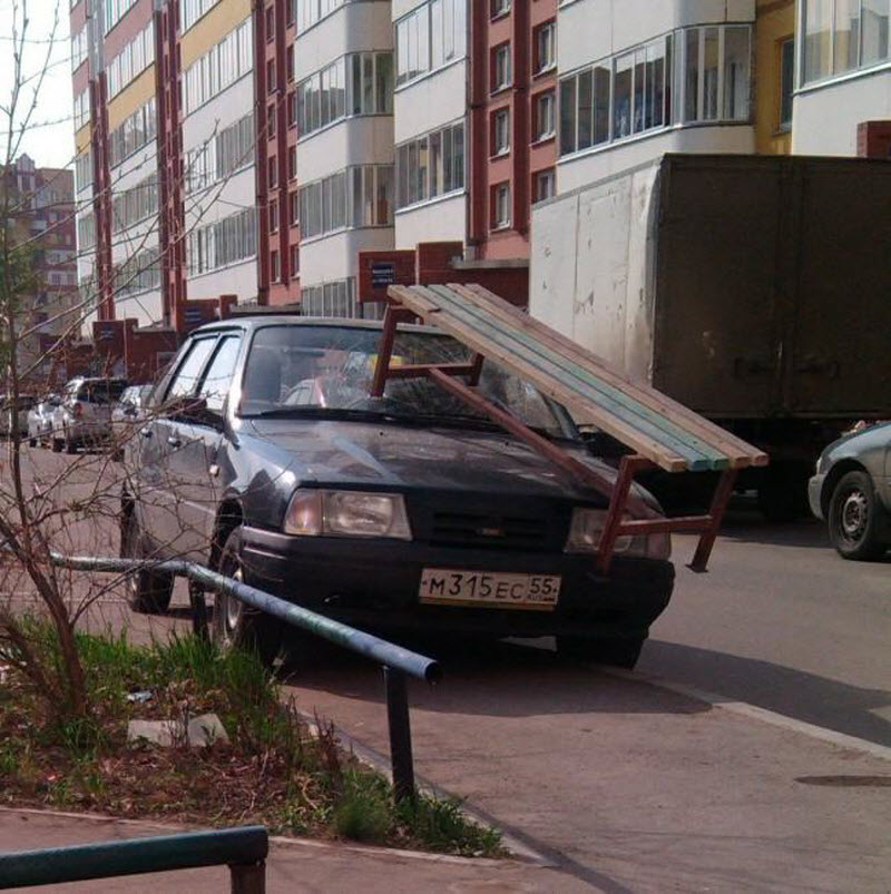 Народный штраф за неправильную парковку