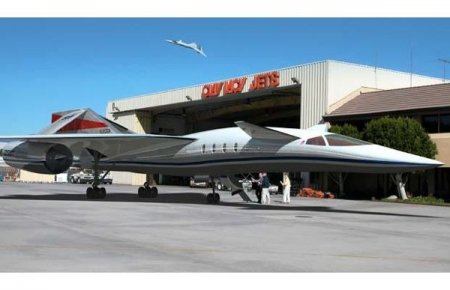 Сверхзвуковой бизнес-джет Quiet Supersonic Transport (12 фото)