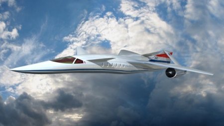 Сверхзвуковой бизнес-джет Quiet Supersonic Transport (12 фото)