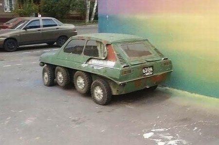 Неизвестная науке машина (5 фото)