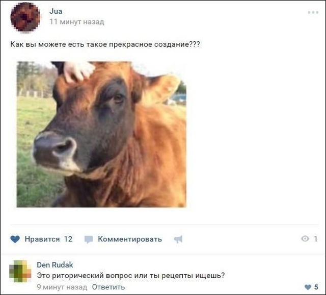 Забавные комментарии и юмор из социальных сетей
