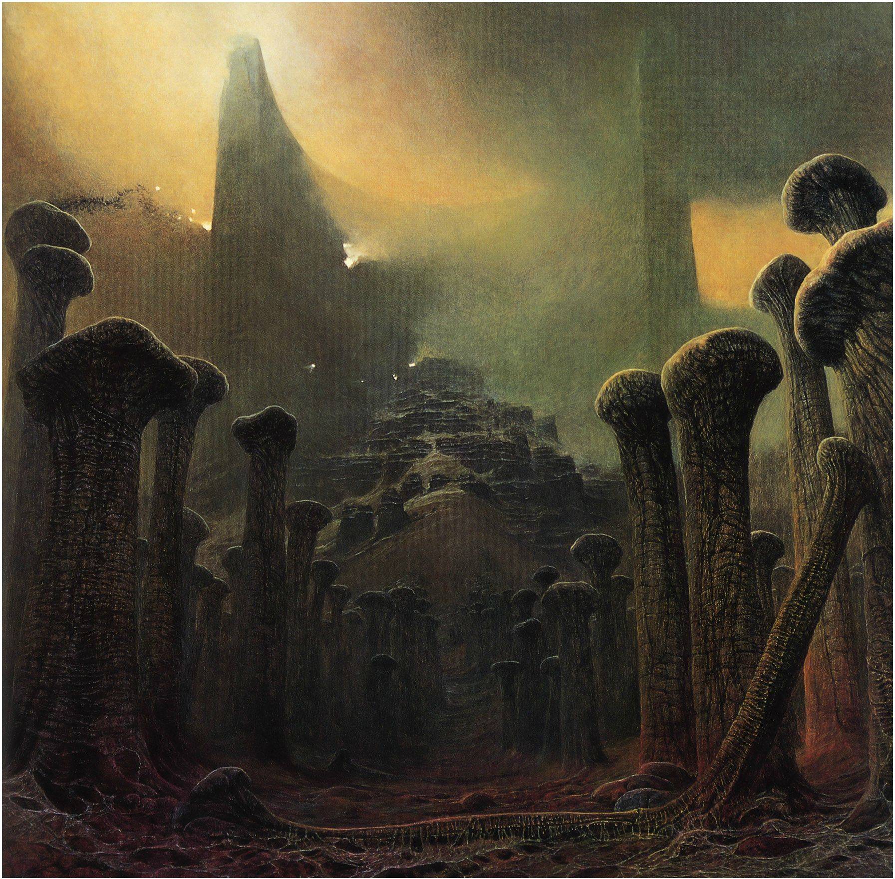 Психоделические картины от Zdzislawа Beksi'nski (101 фото)