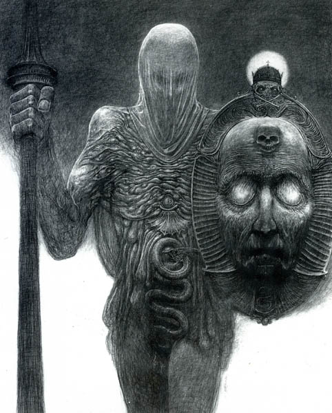 Психоделические картины от Zdzislawа Beksi'nski (101 фото)