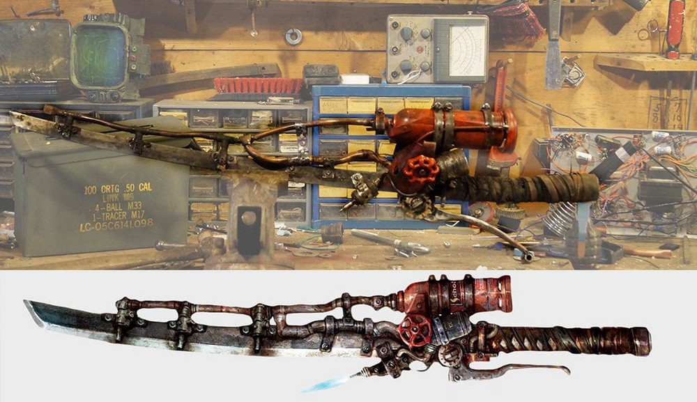 Фанат Fallout 4 сделал меч из этой игры Фанат Fallout 4 сделал меч из этой игры