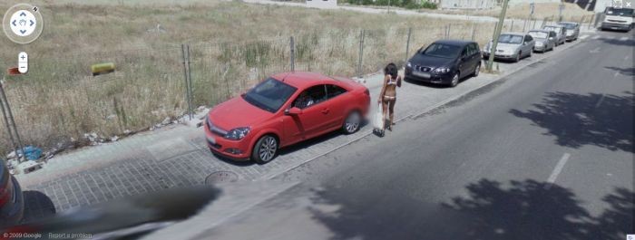 Путаны на картах Google