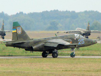 Ополченцам удалось сбить штурмовик Су-25 под Горловкой