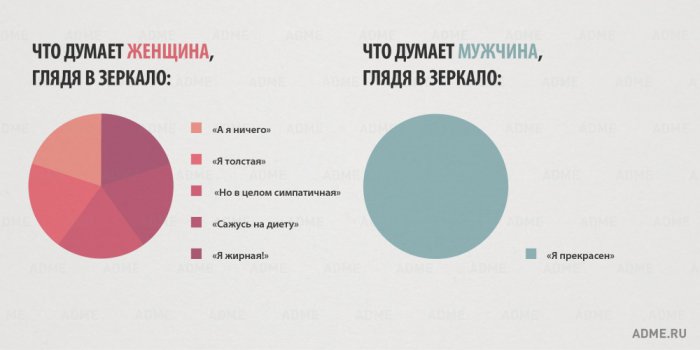 15 отличий мужчин и женщин в инфографике