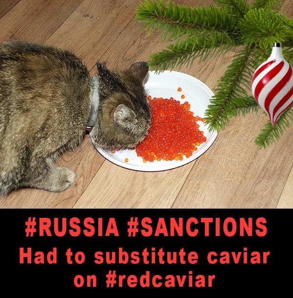 Россияне массово фотографируют икру против санкций