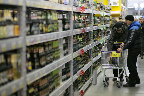 В России упали продажи водки! В России упали продажи водки!