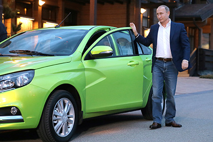 Путин рассказал о своей поездке на Lada Vesta