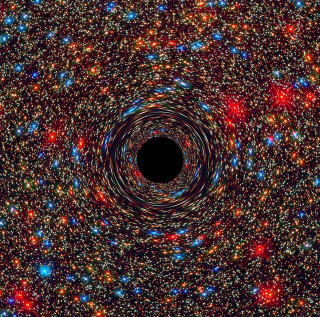 NASA показала, как выглядит супермассивная черная дыра    