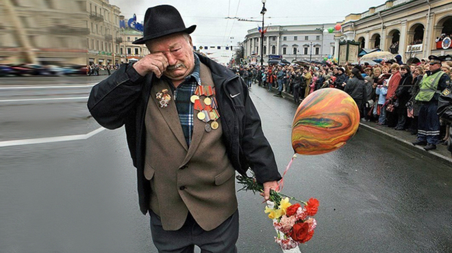 Ветеран, растрогавший пользователей Сети, оказался россиянином Ветеран, растрогавший пользователей Сети, оказался россиянином