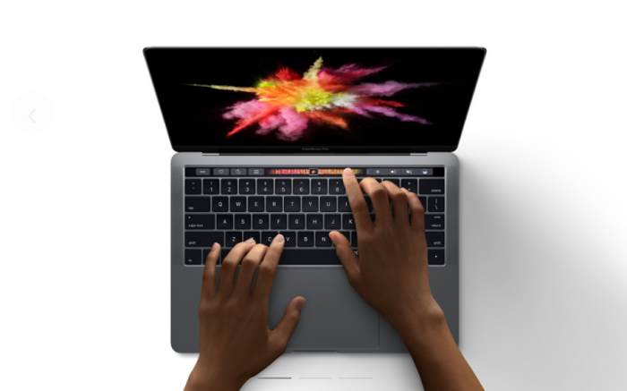 Apple представляет ноутбук с тачбаром