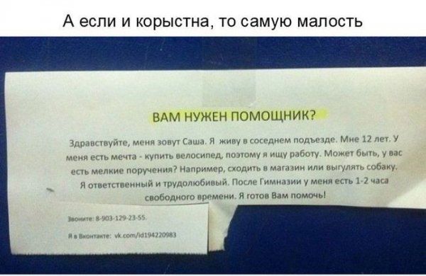 Добрые объявления (15 фото)