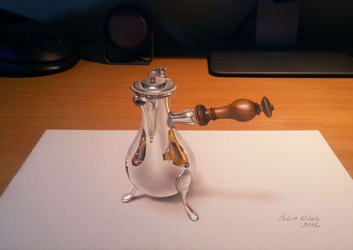 Трехмерные рисунки Николы Кулича
