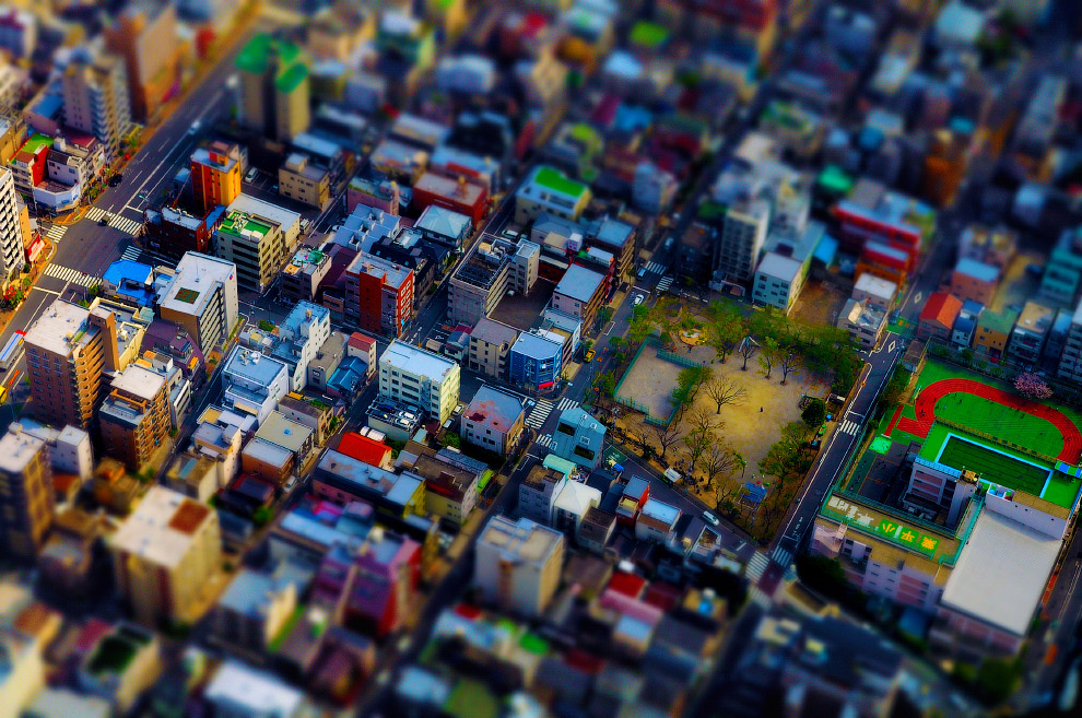 Tilt shift фотография: миниатюрный мир Tilt shift фотография: миниатюрный мир