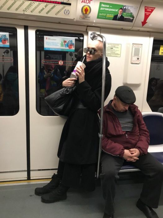 Модные пассажиры метро