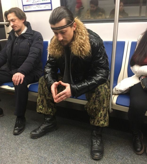 Модные пассажиры метро