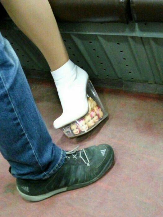 Модные пассажиры метро