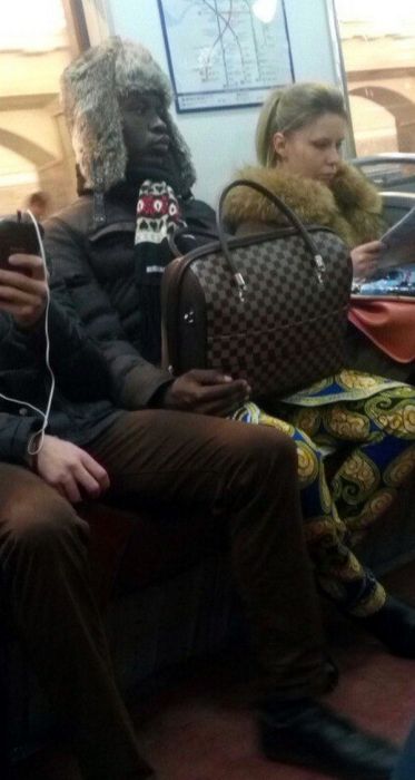 Модные пассажиры метро