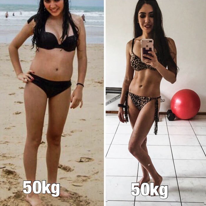 Одни и те же люди с тем же весом, но в разной форме Одни и те же люди с тем же весом, но в разной форме