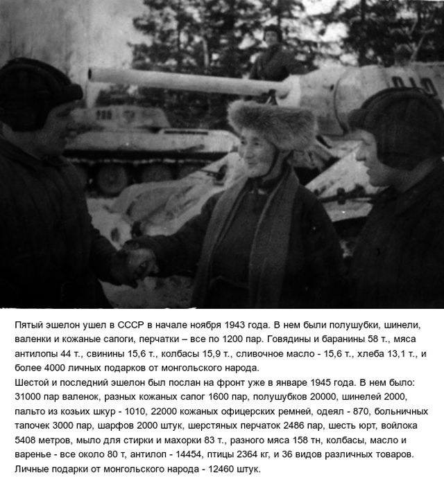 Монгольская помощь СССР в годы Великой Отечественной войны