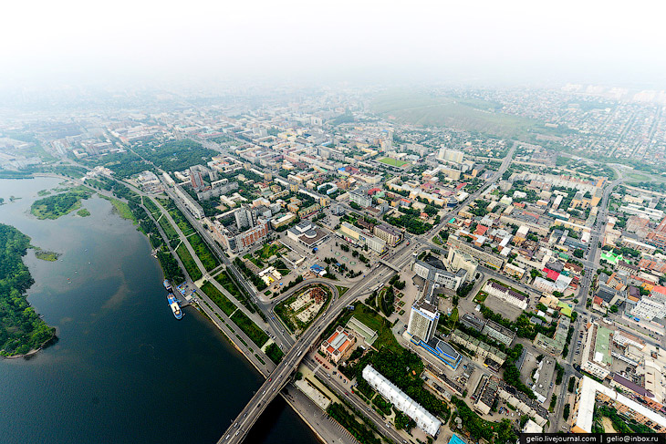 Красноярск с вертолета Красноярск с вертолета