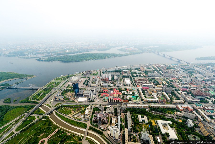 Красноярск с вертолета Красноярск с вертолета