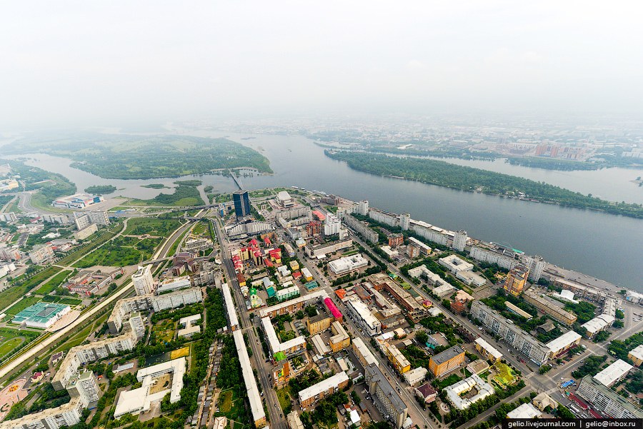 Красноярск с вертолета Красноярск с вертолета