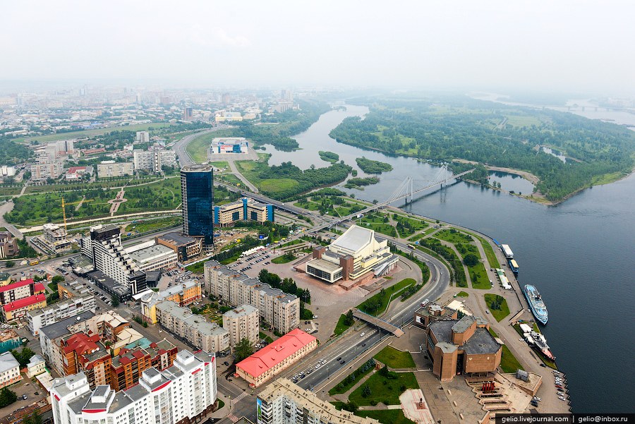 Красноярск с вертолета Красноярск с вертолета