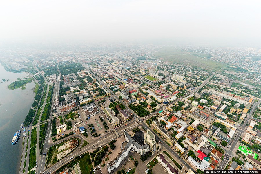 Красноярск с вертолета Красноярск с вертолета