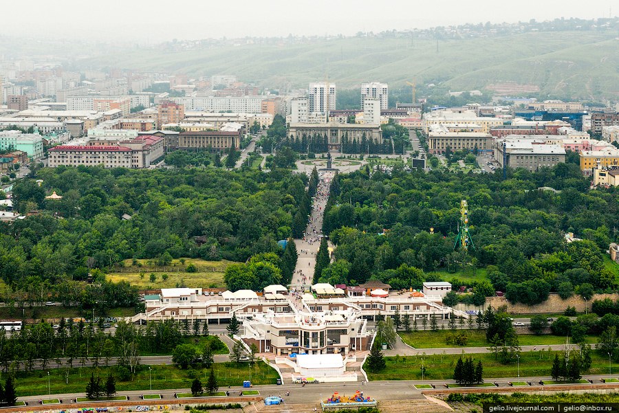 Красноярск с вертолета Красноярск с вертолета
