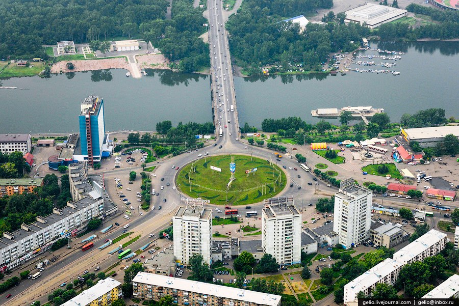 Красноярск с вертолета Красноярск с вертолета