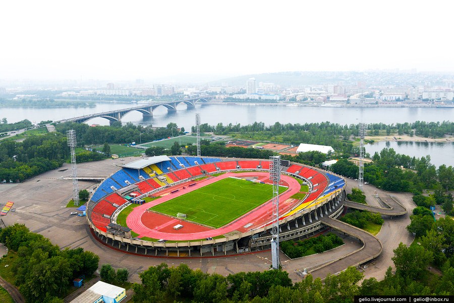 Красноярск с вертолета Красноярск с вертолета