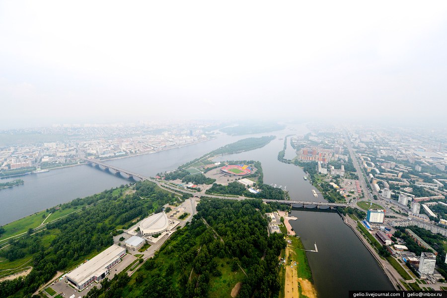Красноярск с вертолета Красноярск с вертолета