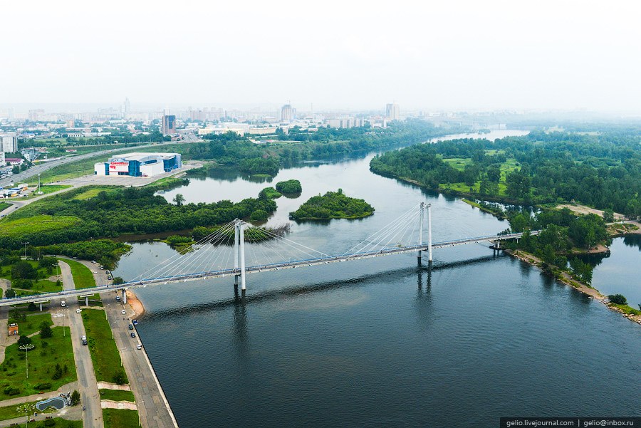 Красноярск с вертолета Красноярск с вертолета