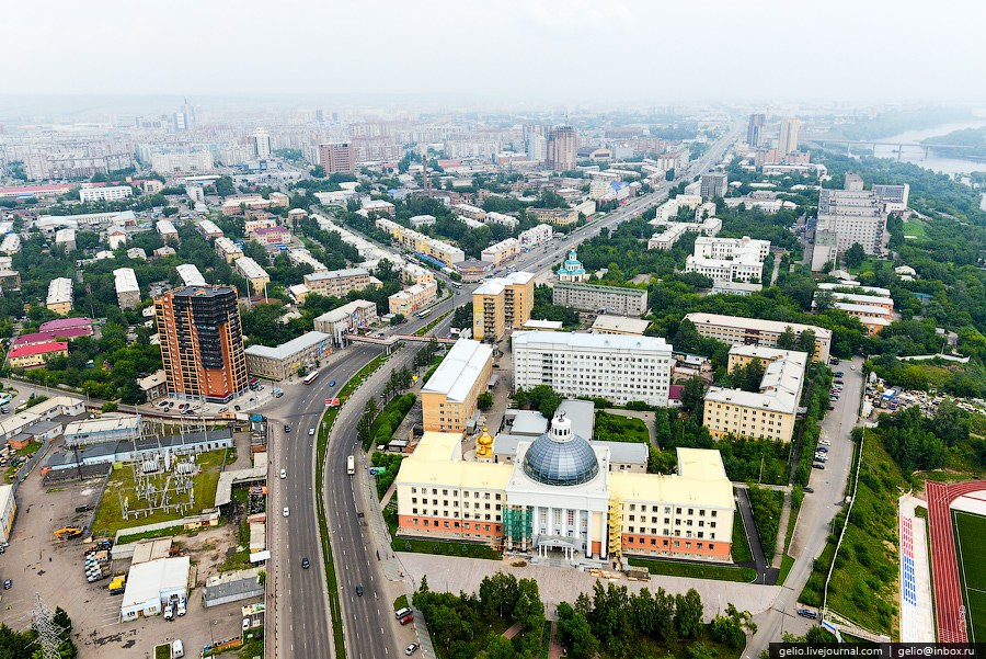 Красноярск с вертолета Красноярск с вертолета