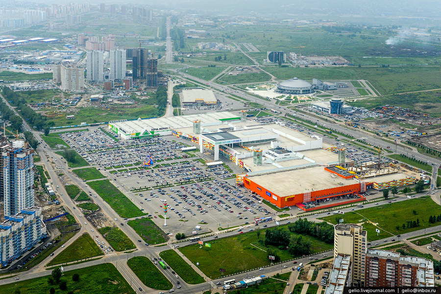 Красноярск с вертолета Красноярск с вертолета